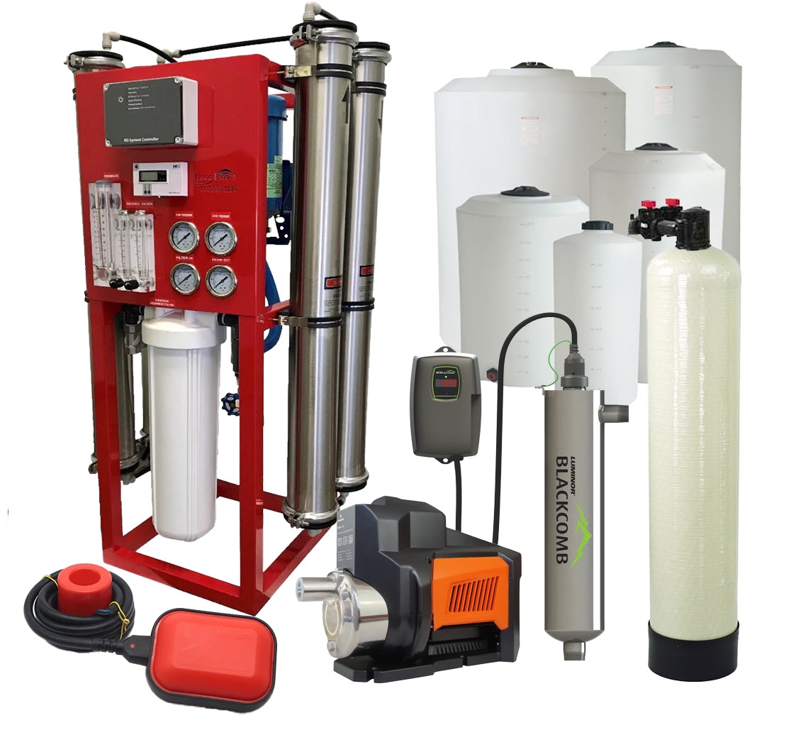 Water store filtration system RO.