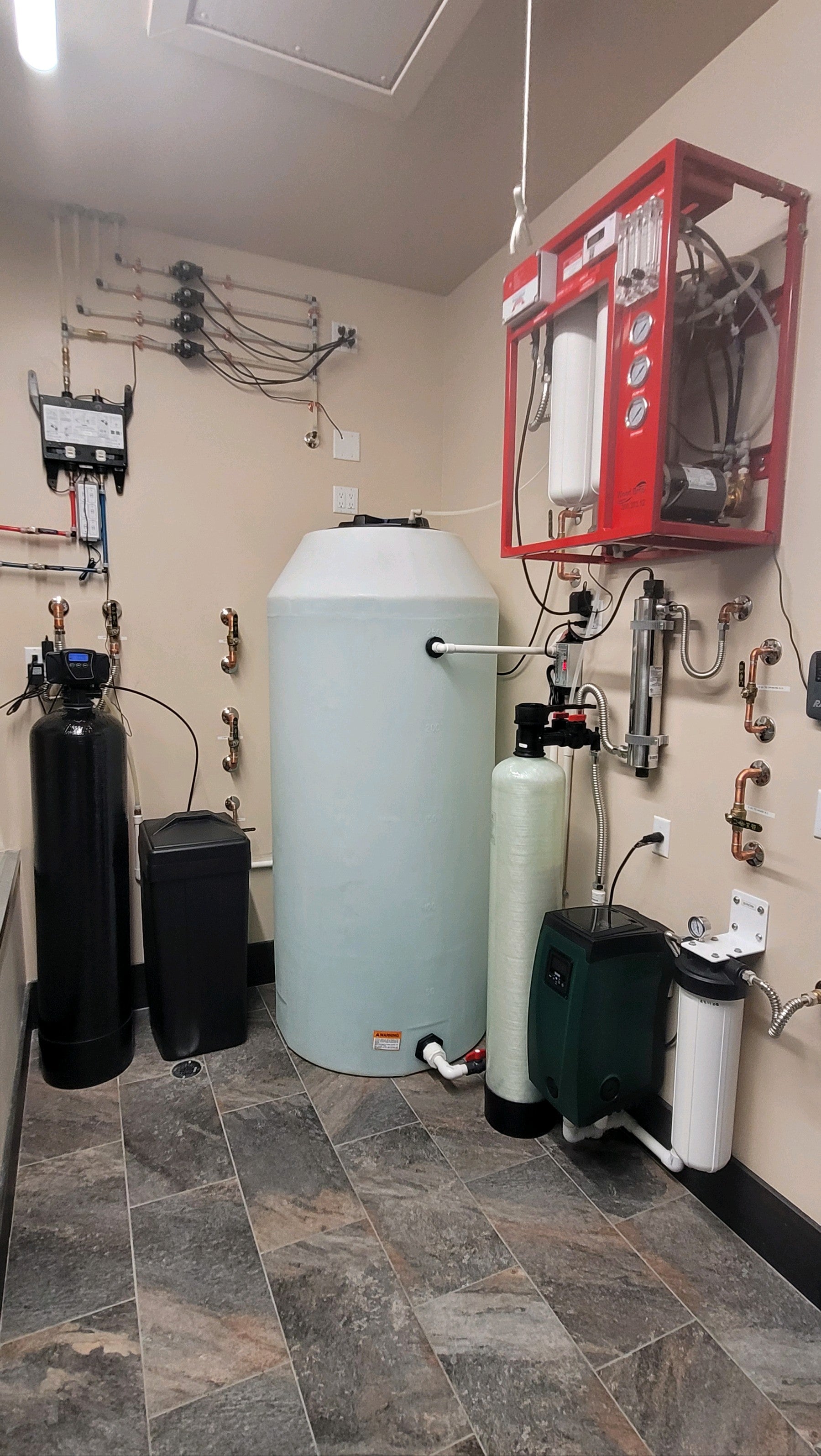 1000 GPD Whole House Reverse Osmosis Water System with Tank and Post Treatment